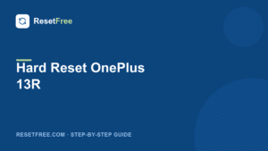 How to Hard Reset the OnePlus 13R