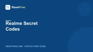 Realme Secret Codes (USSD Dialer) List