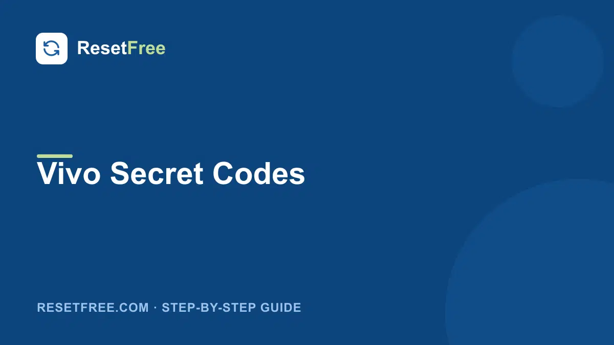 Vivo Secret Codes (USSD Dialer) List