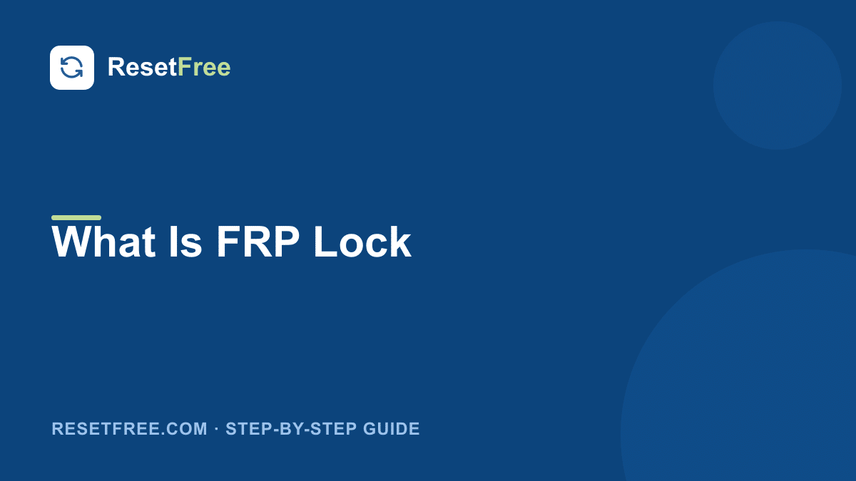 What Is FRP Lock and How to Handle It Safely
