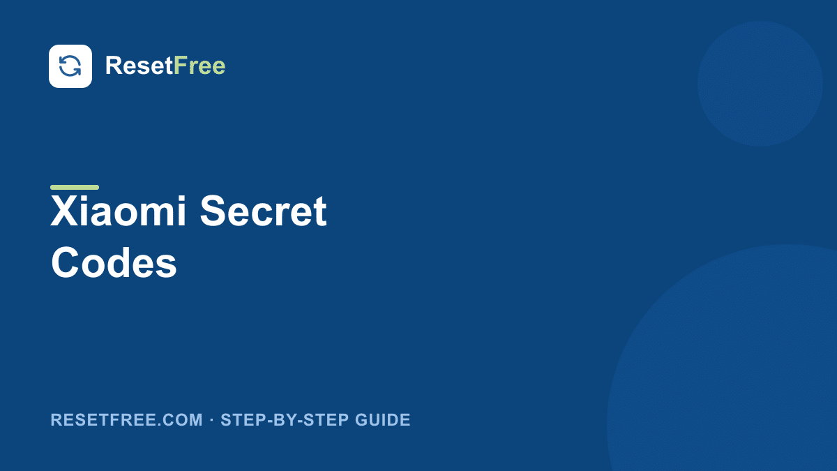 Xiaomi Secret Codes (MIUI and HyperOS) List
